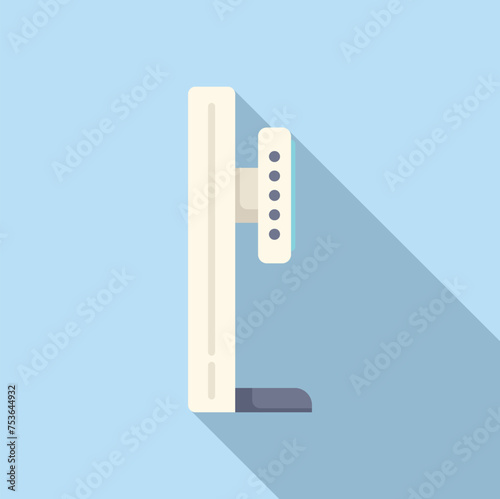 Clinic stand icon flat vector. Xray examination. Scan person clinic health