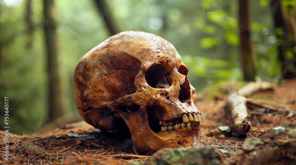 Ancient stone / bronze / iron age skull Ancient stone / bronze / iron age skull
