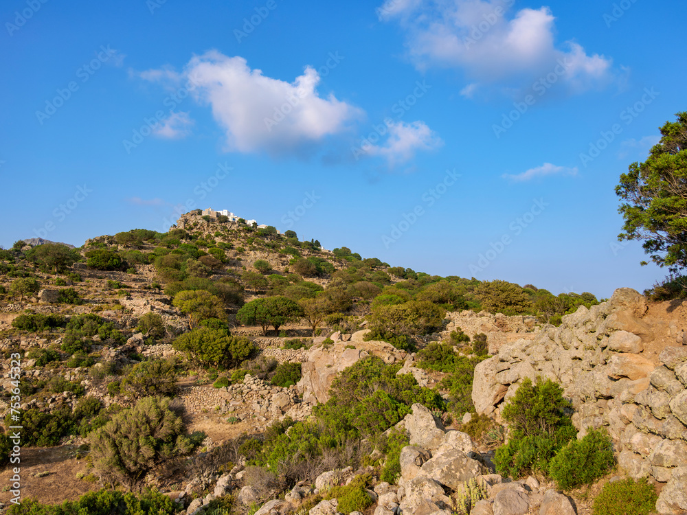 View towards Nikia Village, Nisyros Island, Dodecanese View towards Nikia Village, Nisyros Island, Dodecanese
