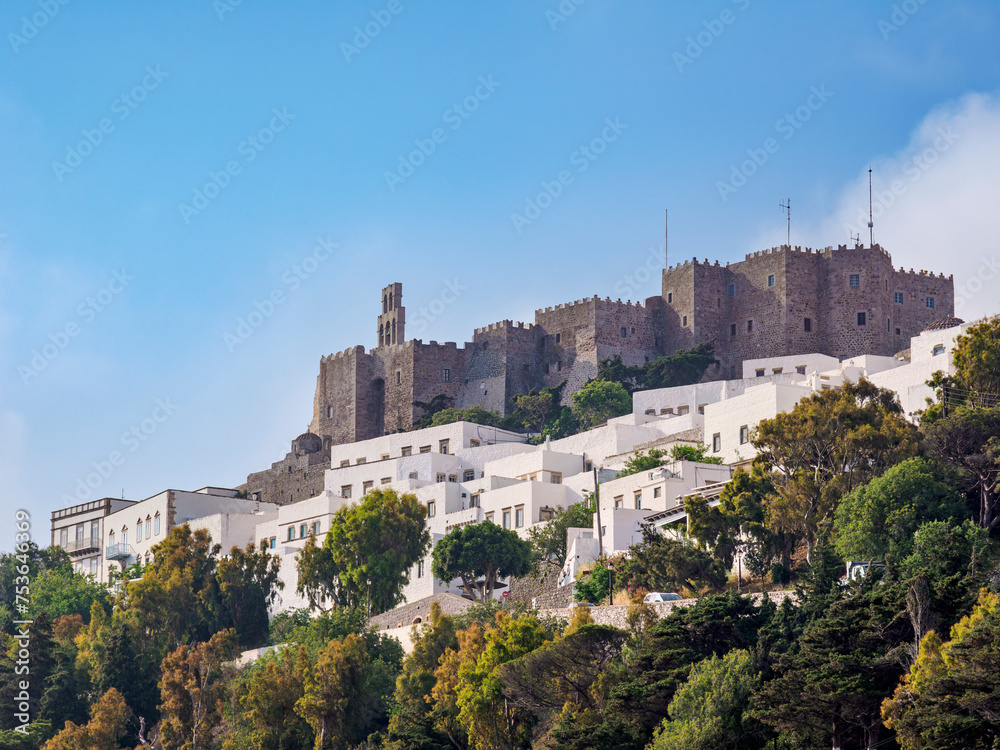 Monastery of Saint-John the Theologian, Patmos Chora, UNESCO World Heritage Site, Patmos Island, Dodecanese Monastery of Saint-John the Theologian, Patmos Chora, UNESCO World Heritage Site, Patmos Island, Dodecanese