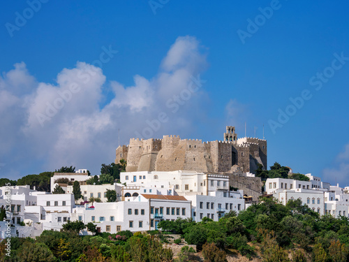 Monastery of Saint-John the Theologian, Patmos Chora, UNESCO World Heritage Site, Patmos Island, Dodecanese photo