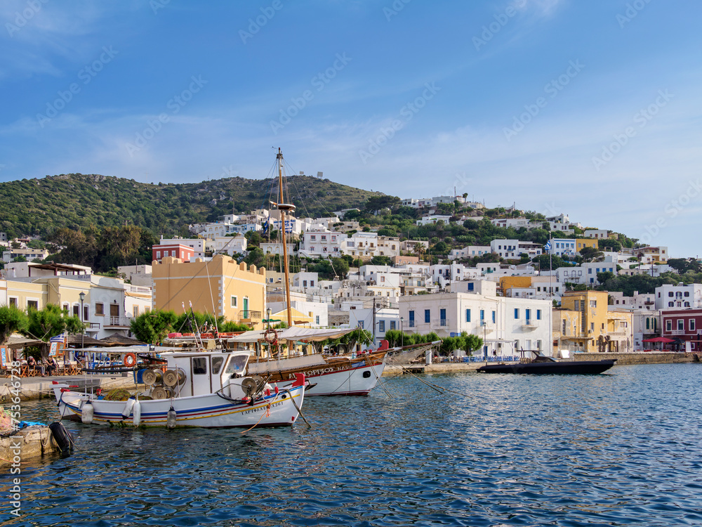Port in Agia Marina, Leros Island, Dodecanese Port in Agia Marina, Leros Island, Dodecanese