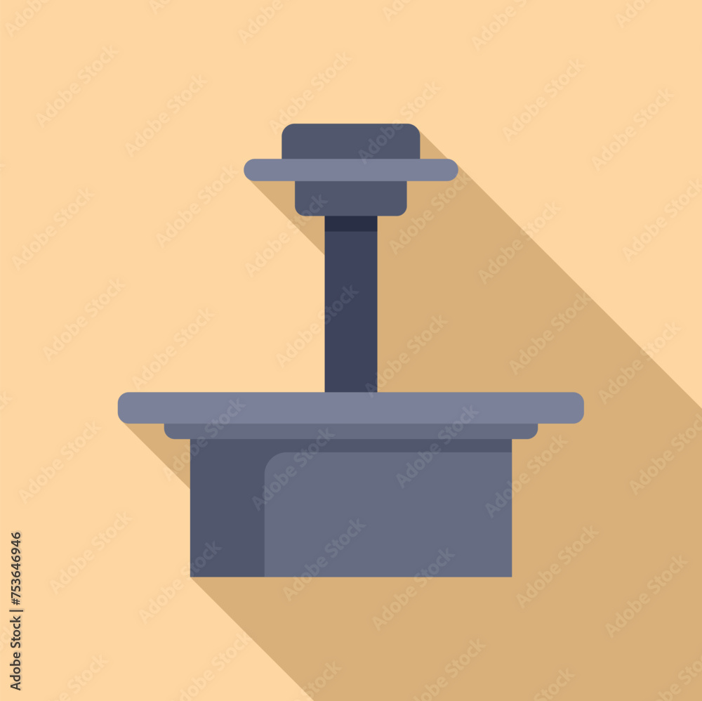 Clinic person device icon flat vector. Xray image. Individual client thorax Clinic person device icon flat vector. Xray image. Individual client thorax