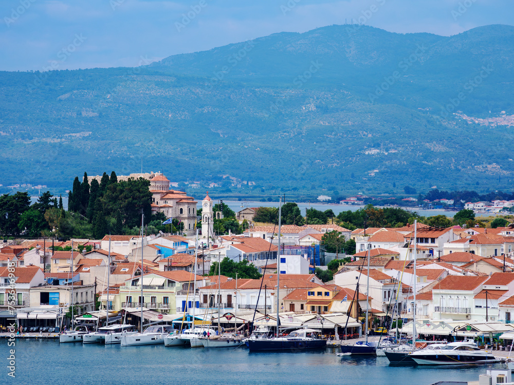 Port of Pythagoreio, elevated view, Samos Island, North Aegean Port of Pythagoreio, elevated view, Samos Island, North Aegean