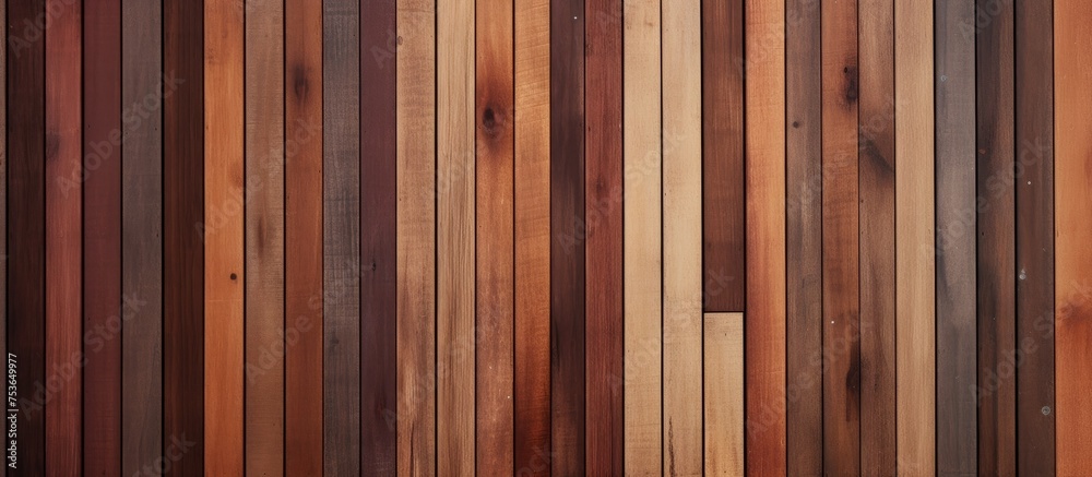 Obraz premium Vertical wooden wall background for showcasing products
