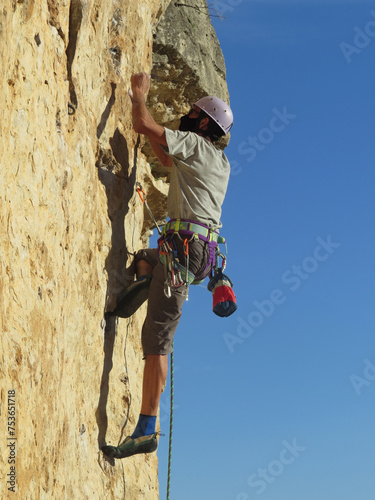 Rock climber Patones photo