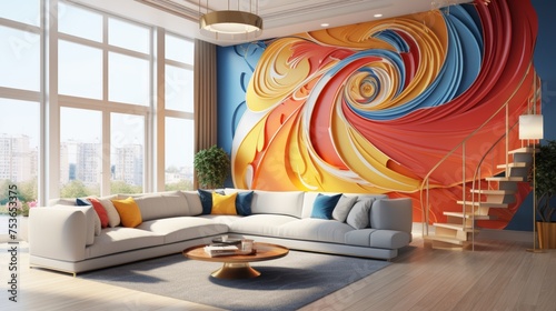 Mesmerizing swirls of liquid marble and alcohol ink techniques for interior design