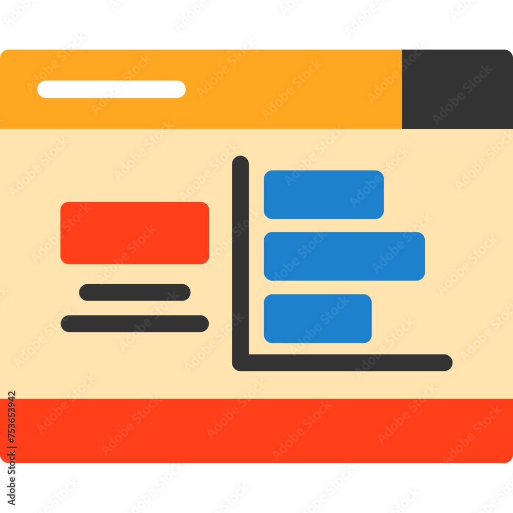 Obraz premium Bar Chart Icon