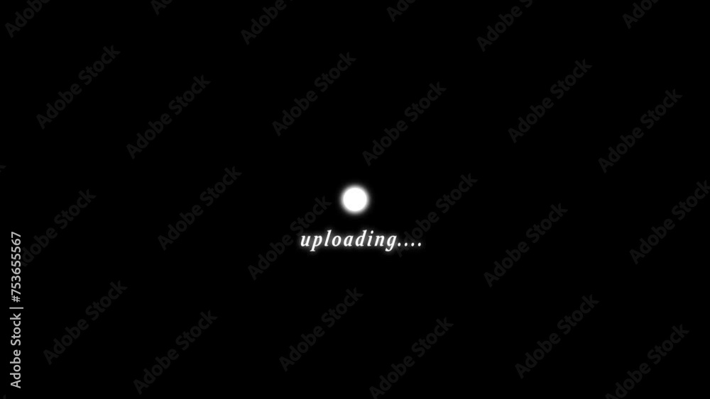 Abstract circle loading bar animation. Abstract circle loading bar animation.