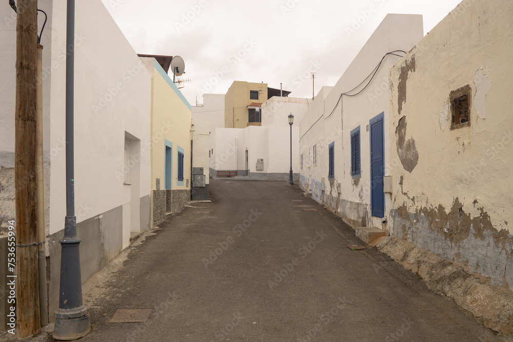 Architektura miasteczka El Cotillo, Wyspy Kanaryjskie, Fuerteventura, El Cotillo