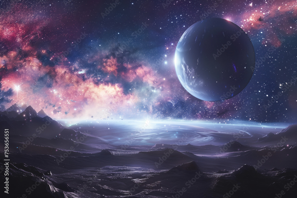Breathtaking Space Scenery, Beautiful Universe, Generative AI Breathtaking Space Scenery, Beautiful Universe, Generative AI