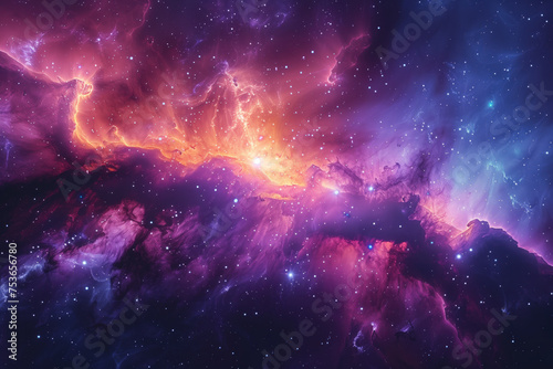 Breathtaking Space Scenery  Beautiful Universe  Generative AI