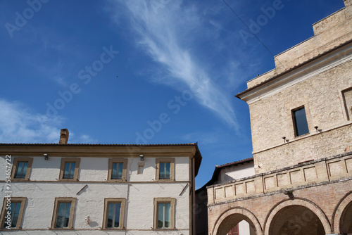 Historic buildings of Montefalco, Umbria, Italy