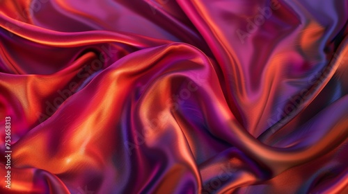Colorful silk fabric background