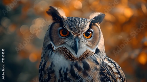 a cinematic and Dramatic portrait image for owl © creative