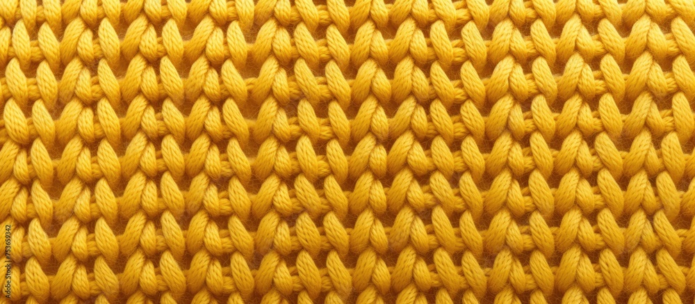 Golden knitted fabric roll texture Golden knitted fabric roll texture