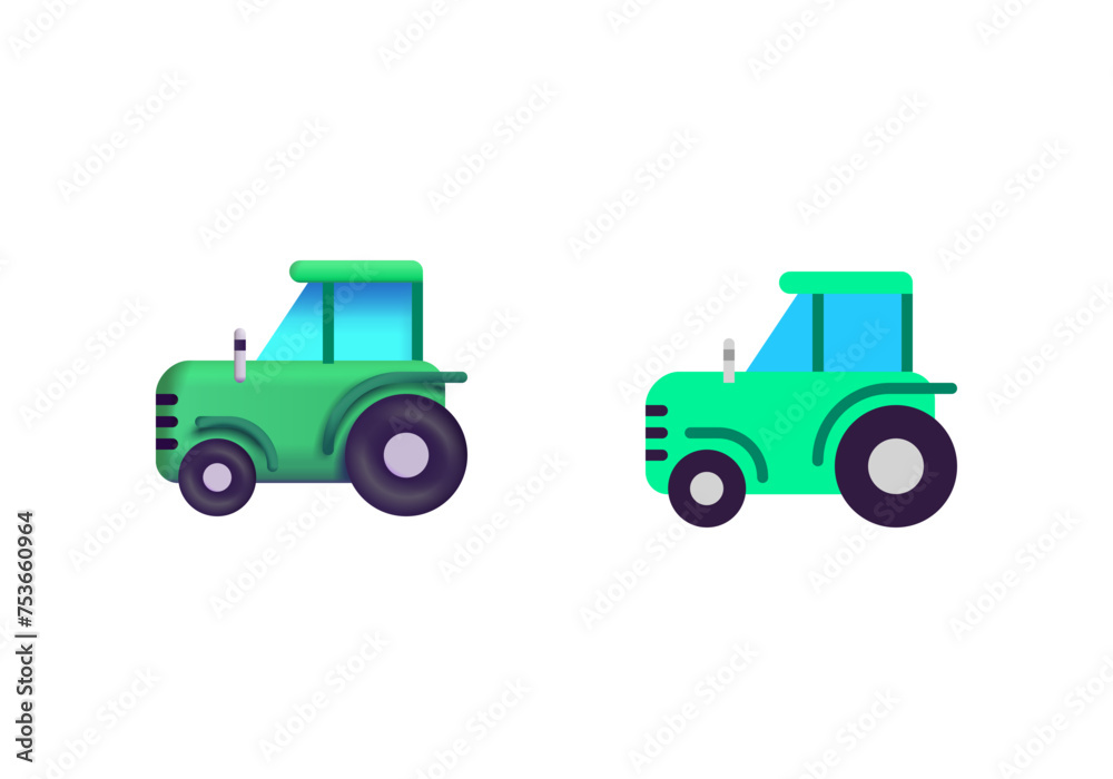 Naklejka premium Tractor