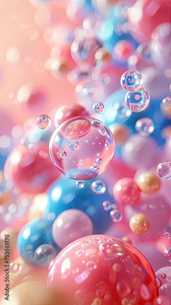 Multicolored balls background Multicolored balls background