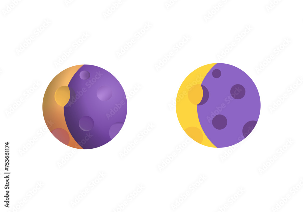 Waning crescent moon