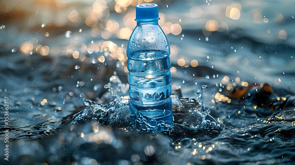 Bottle of water, healthy lifestyle concept Bottle of water, healthy lifestyle concept