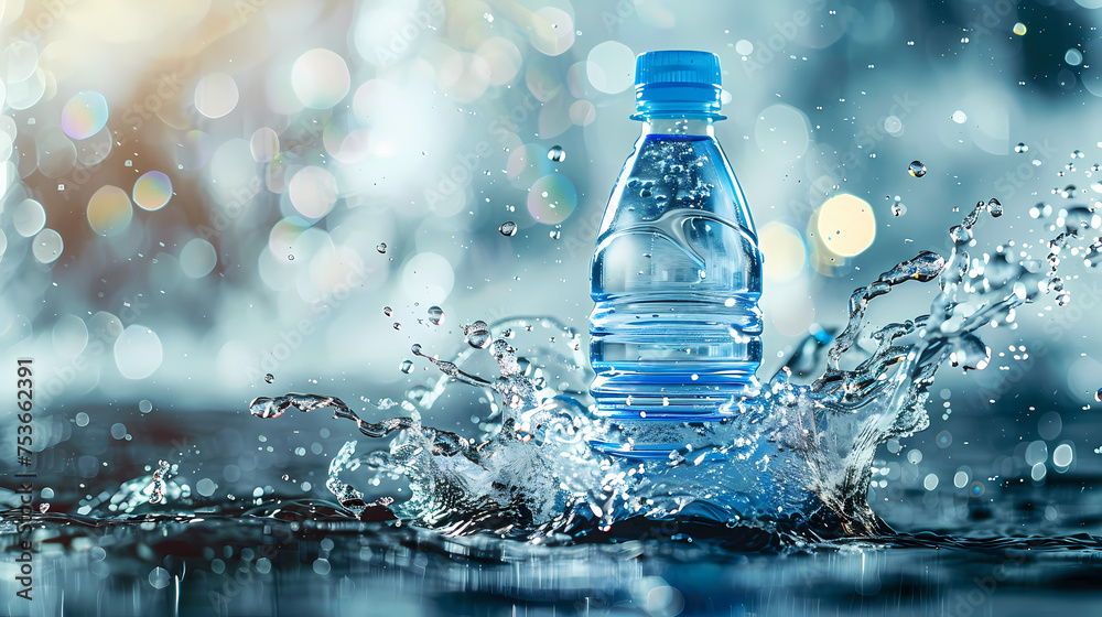 Bottle of water, healthy lifestyle concept Bottle of water, healthy lifestyle concept