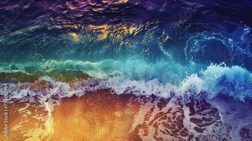 Ocean turns vibrant acidification reversed photo