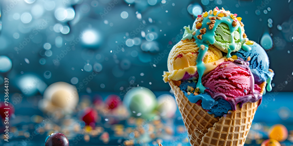 ice cream cone wallpaper , ice cream wall paper with blur back ground