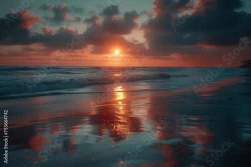 sunset over the sea © Rida