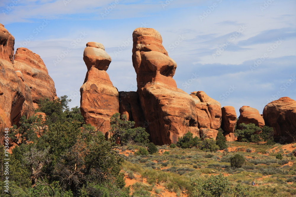 Fototapeta premium Dans le Parc National des Arches dans l'Utah aux Etats unis
