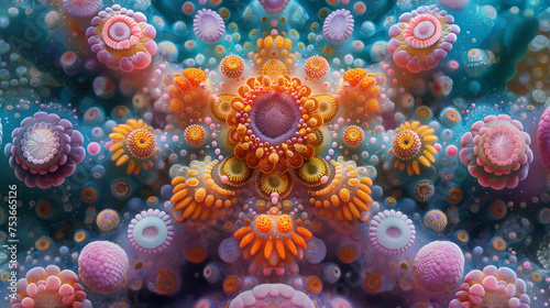 Mandala von Meeresfrüchten