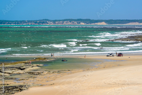 Sibaúma beach, near Natal and Pipa beach, in Tibau do Sul, Rio Grande do Norte, Brazil, on March 31, 2013. © Cacio Murilo