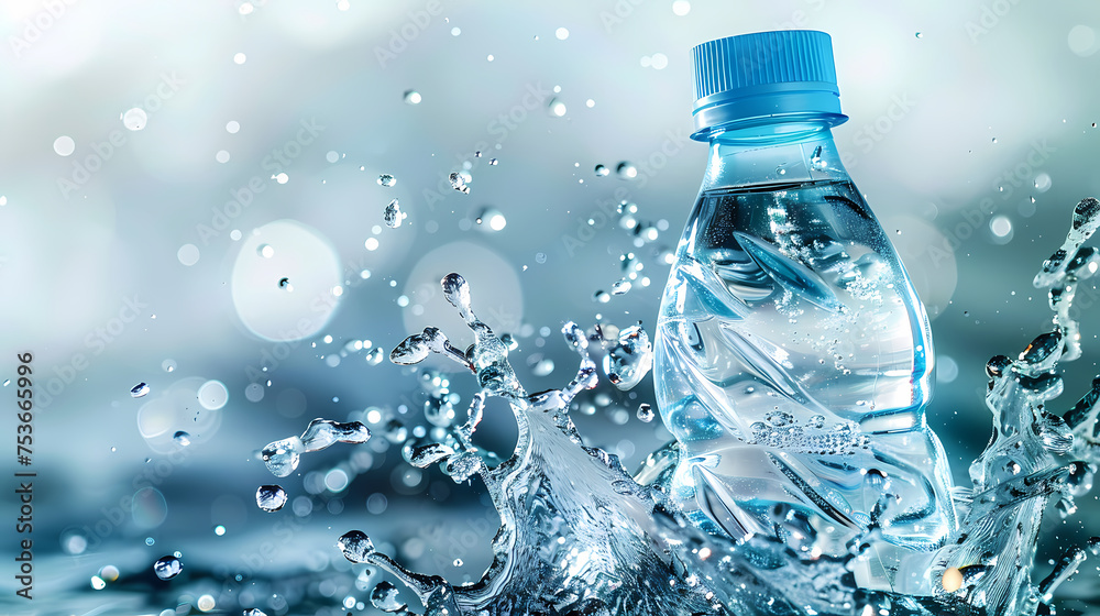 photo of bottle with cool water photo of bottle with cool water