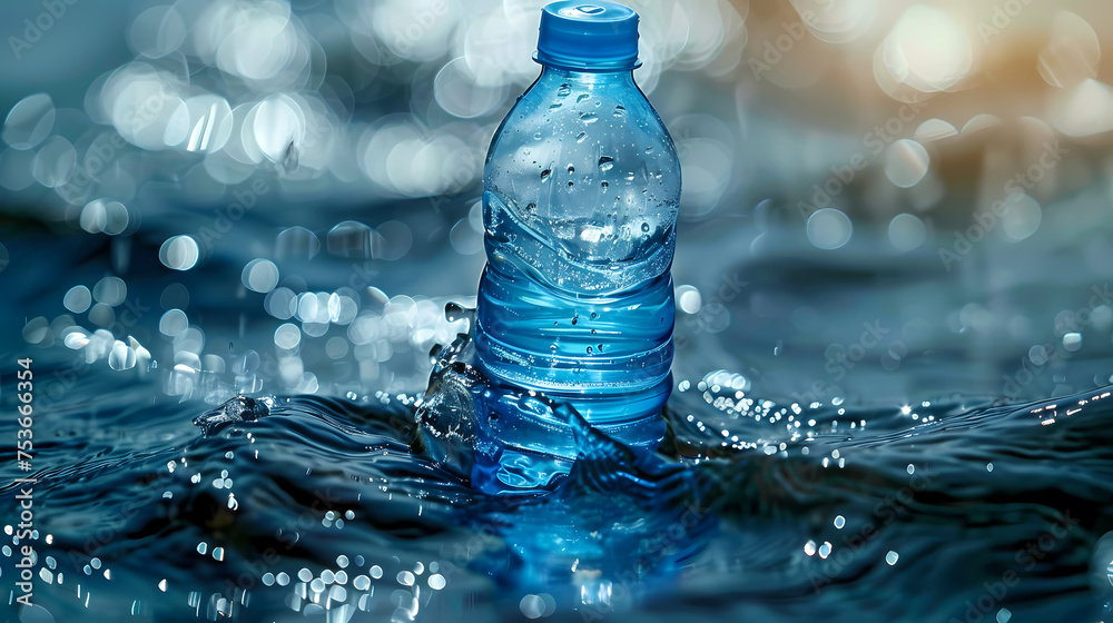 photo of bottle with cool water photo of bottle with cool water