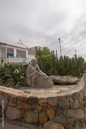 Kamienna rzeźba, Wyspy Kanaryjskie, Fuerteventura, El Cotillo © Michał