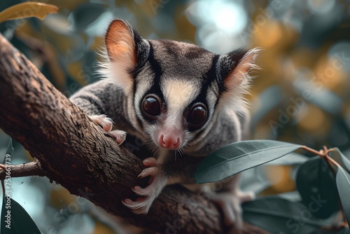 a cinematic and Dramatic portrait image for sugar glider