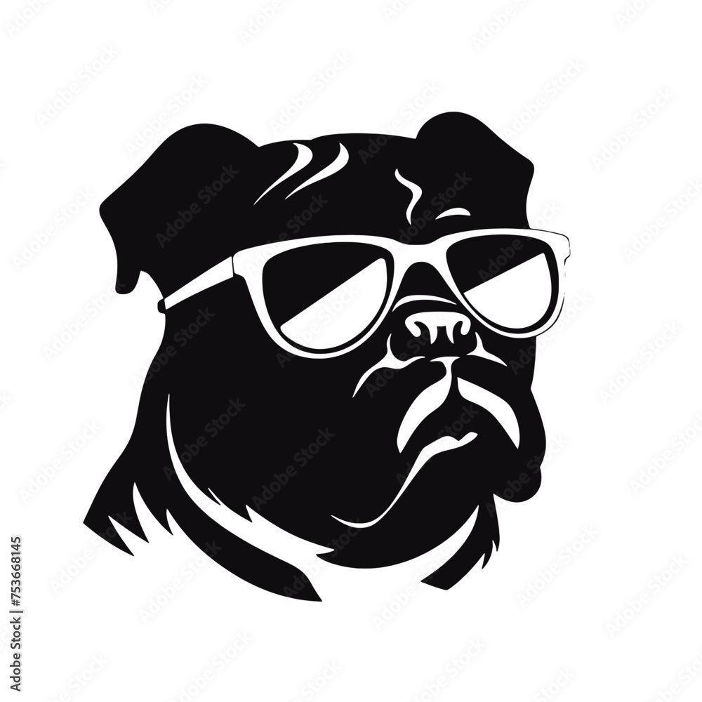 Fototapeta premium dog wearing sunglasses