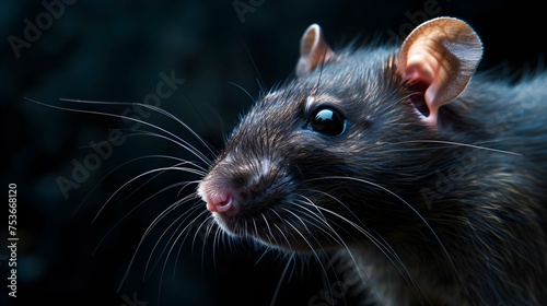 a cinematic and Dramatic portrait image for rat