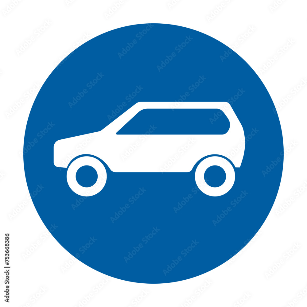 Road sign. Information sign. Car traffic Road sign. Information sign. Car traffic
