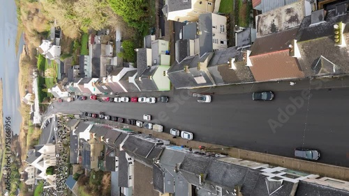 Aerial view of Ardara in County Donegal - Ireland photo