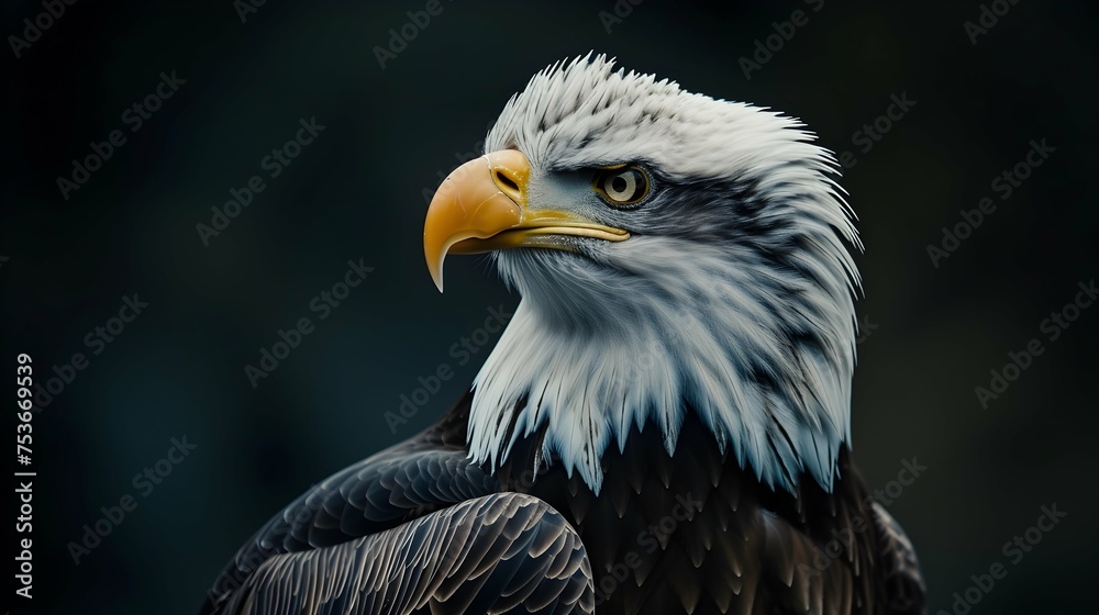Obraz premium a cinematic and Dramatic portrait image for eagle