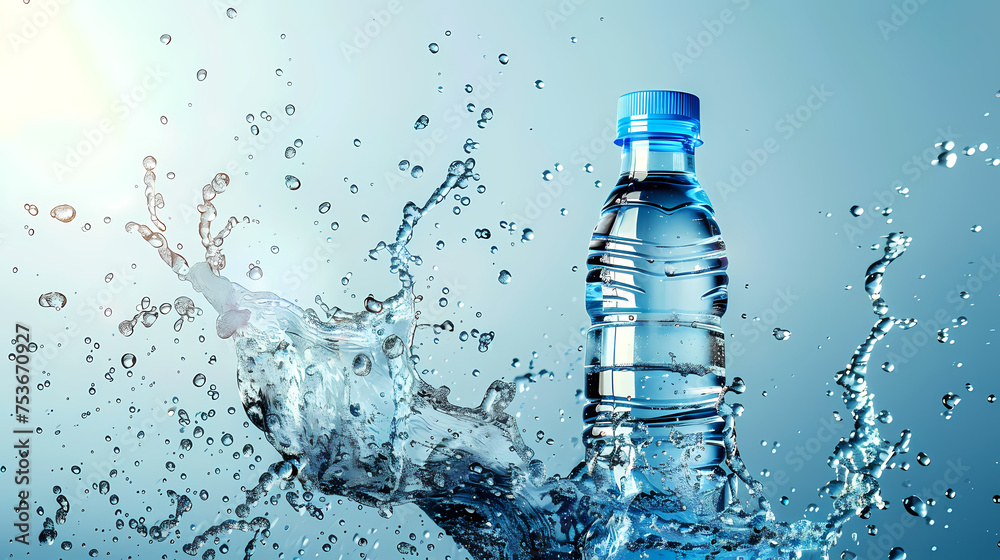photo of bottle with cool water photo of bottle with cool water