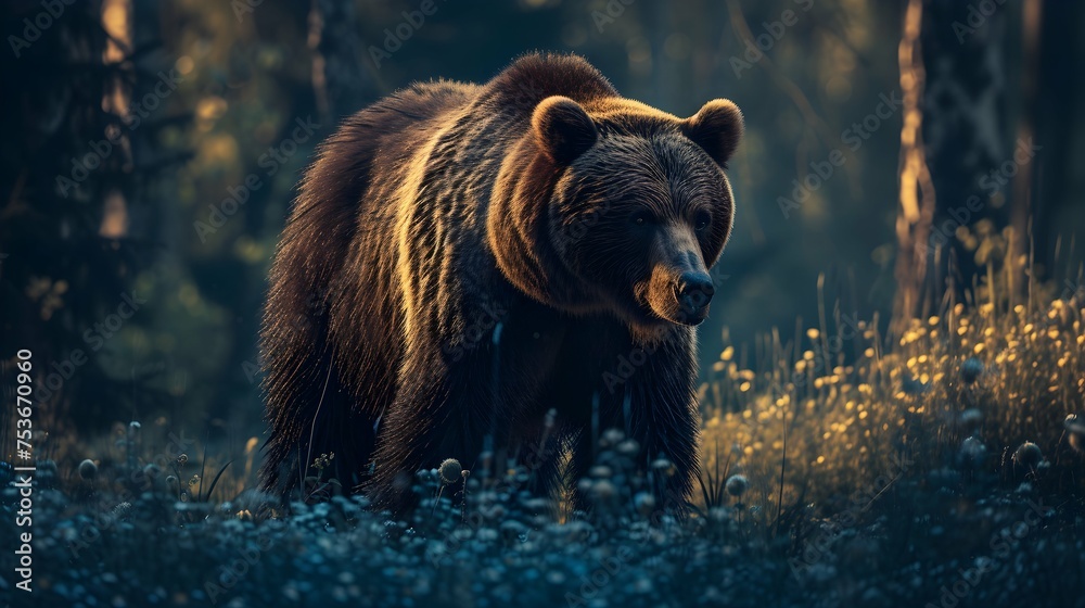 a cinematic and Dramatic portrait image for bear a cinematic and Dramatic portrait image for bear