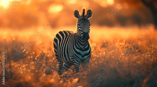 a cinematic and Dramatic portrait image for zebra © omar