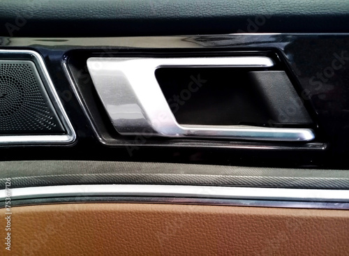 Closeup view of inner Car door Handle © Muhammad Umar
