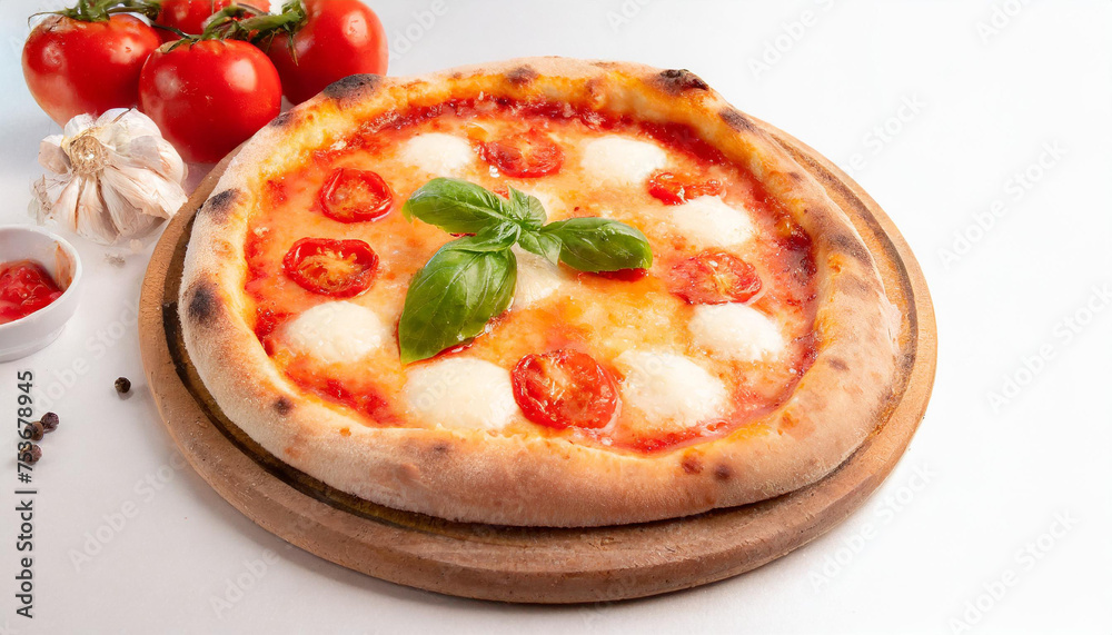 pizza with tomatoes and mozzarella pizza with tomatoes and mozzarella