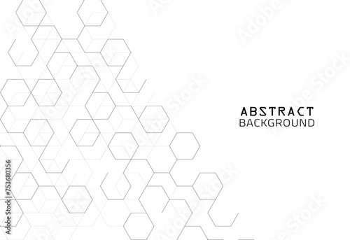 Hexagon connected lines,Header design