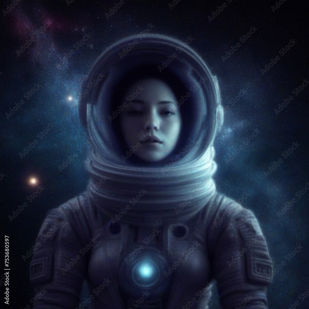 Space, astronaut, space world, isolation in space, solitude, sadness, alien, lonely astronaut,
