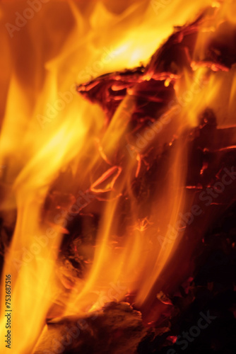 hot flame closeup background. heating and energy concept