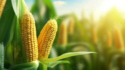 Close-up of corn in the field