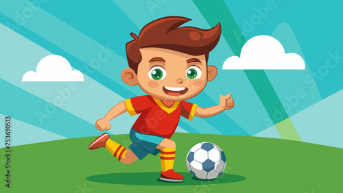 a-boy-playing-football-cartoon-character-illustration